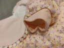 迪士尼雙層新生嬰兒衣服秋裝純棉女寶寶哈衣爬服滿月公主連體衣春秋款季 粉色 73cm 73碼 曬單實拍圖