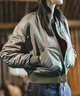 馬登女裝 MA1飛行員夾克秋季加厚棉服防風(fēng)保暖棒球服外套 軍綠色 馬登工裝 M 曬單實(shí)拍圖