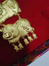 六福珠寶囍愛(ài)系列足金囍傳祝福黃金項鏈豬牌套鏈婚嫁 計價(jià)A03G30207G3-TB 38.13克(含工費1296元) 曬單實(shí)拍圖