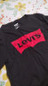 Levi's 李維斯童裝男童短T兒童短袖T恤男孩夏季上衣 正黑色 160(L) 曬單實(shí)拍圖