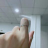 中國黃金（CHINA GOLD）銀戒指99足銀莫比烏斯情侶戒指一對男女款七夕情人節禮物送女友 【今/次日達】莫比烏斯對戒一對 曬單實(shí)拍圖