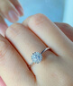 周大福寵愛捧花鉆戒18K金鑲鉆石戒指 婚戒11號(hào) U181064七夕禮物 曬單實(shí)拍圖