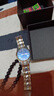 IGIFTFIRE新款手表男士自動(dòng)表防水精鋼帶石英機械雙日歷男表夜光表 羅馬 藍面金帶【夜光防水】 曬單實(shí)拍圖