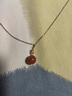 伊夢(mèng)嬌瑪瑙項(xiàng)鏈滿紅新中式中國(guó)風(fēng)紅色玉石吊墜18k金古風(fēng)赤韻鎖骨鏈禮物 赤韻18k金吊墜 +925純銀鍍金鏈子 曬單實(shí)拍圖