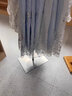 法耐婚紗模特道具女裝服裝店櫥窗半身人偶人臺衣服假人模特架子展示架 銀色鐵方底 加厚白棉款 曬單實(shí)拍圖