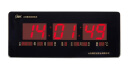 康巴丝（Compas）挂钟数码万年历电子钟客厅方形大电子钟表铝合金边框挂表268黑 实拍图