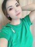 MO&Co.春夏鏤空簡約修身短袖T恤黑色設(shè)計(jì)感挖空T恤女小白T 鮮綠色 M 165 曬單實(shí)拍圖
