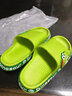 芭比丘兒童拖鞋男童夏卡通恐龍防滑2023新款小孩寶寶家居親子涼拖鞋男孩 字母恐龍/綠色 38-39 適合37-38碼 曬單實(shí)拍圖
