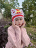溪谷幽幽春晚同款手工紅色老虎頭帽子女款秋冬季2024毛線(xiàn)帽新年兒童醒獅帽 成人款（中國風(fēng)） 均碼（親子款) 曬單實(shí)拍圖