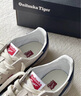 Onitsuka Tiger鬼塚虎男鞋 慢跑鞋透氣輕便男女款運動(dòng)休閑鞋RUNSPARK 白色/藏青色（TH201L-9950） 39.5 曬單實(shí)拍圖