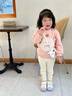 幼歌（YOUGE）嬰幼兒立體小羊連帽加絨外套親膚舒適毛絨拼接褲腳子潮 米白色挎包 F 曬單實拍圖