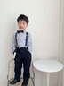 羅蒙男童禮服春季小西裝套裝花童英倫風(fēng)小主持人背帶褲鋼琴表演服 長(cháng)袖襯衫+長(cháng)褲+背帶 【贈領(lǐng)結】 130 曬單實(shí)拍圖