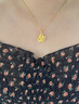 中國黃金（CHINA GOLD）牡丹花黃金吊墜繁花似錦女款足金花朵七夕情人節(jié)禮物送女朋友老婆 國色牡丹吊墜約1.9g 小版-贈(zèng)銀鏈+甄選禮盒 曬單實(shí)拍圖