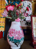 伯莎丹頓（BERTHA DENTON）景德鎮(zhèn)陶瓷手繪粉彩花開富貴花瓶家居插花中式客廳玄關(guān)裝飾工藝品 手繪花開富貴福筒瓶 曬單實(shí)拍圖
