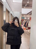 妃莉杋（FeiLiFan）羽絨棉服女2024新款冬季韓版時(shí)尚寬松小個(gè)子加厚棉衣棉襖外套女 黑色 M（100-115斤） 曬單實(shí)拍圖