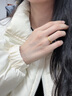 六桂福珠寶冰川黃金戒指男女一對(duì)足金情侶對(duì)戒七夕情人節(jié)禮物送女友老婆生日 金重約1.8g*足金女戒*品牌禮盒 曬單實(shí)拍圖