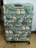 美旅箱包大容量行李箱28英寸密码锁拉杆箱旅行密码箱闺蜜箱NC2绿色印花 实拍图