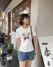 朵以（Duoyi）2025夏季新款設(shè)計感口袋牛仔褲復(fù)古簡約休閑辣妹a字高腰短褲女 牛仔藍(lán) M 曬單實(shí)拍圖