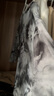 朗姿【意大利設(shè)計】印花復(fù)古設(shè)計感長裙女裝夏季新款連衣裙 黑色 XL 曬單實拍圖