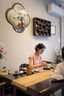 舒芳蝶（shufangdie）新中式國風(fēng)套裝女休閑褲女裝2024新款夏季盤(pán)扣馬甲上衣闊腿褲女潮 粉色上衣+杏色褲子 M 曬單實(shí)拍圖