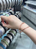 迪后（Dirholl）品牌手鏈女玫瑰金雙環(huán)手鐲高級感奢侈手飾品情人節(jié)生日禮物送女友 雙環(huán)四葉草手鐲玫瑰金色約30g/圈口56mm 【精美禮盒/代寫賀卡/免費刻字】 曬單實拍圖