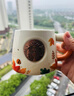 星巴克（Starbucks）杯子秋日森林萌狐貍辦公馬克杯咖啡陶瓷水杯帶蓋情侶萬(wàn)圣節禮物 楓葉萌狐禮盒+杯蓋+勺子杯墊 曬單實(shí)拍圖