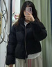 ONLY 2024冬季90白鴨絨百搭寬松立領(lǐng)短款羽絨服女|124423020 曬單實(shí)拍圖