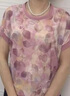 俞兆林（YUZHAOLIN）媽媽夏裝短袖T恤2025新款中老年女薄款圓領(lǐng)冰絲小衫洋氣上衣套裝 粉紫 XL 【建議90-110斤】 曬單實(shí)拍圖