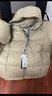 雅鹿三防羽絨服女短款2025新款蓄熱加厚排骨連帽免洗休閑旅行保暖外套 卡其色(蓄熱內里) M （推薦110-125斤） 曬單實(shí)拍圖