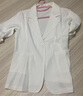 西垂宮薄款防曬服西裝外套女2024夏季七分袖韓版中長(cháng)休閑顯瘦炸街小西服 白色 【七分袖】 M 【建議95-105斤】 曬單實(shí)拍圖