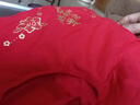 莫代爾本命年大紅色內褲女高腰收腹純棉襠不夾臀透氣大碼鴻運三角短褲頭 富貴+大中福+花開(kāi)富貴+吉祥如意 4條 XL：【110-140斤】 曬單實(shí)拍圖