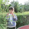 艾諾輪兒童衛(wèi)衣女春秋款1-8歲中小童女寶寶海軍風(fēng)休閑T恤條紋百搭上衣 藍(lán)色條紋披肩 140 cm 曬單實(shí)拍圖