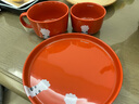 北鼎 （Buydeem）貓爪餐具陶瓷碗盤(pán)家用米飯沙拉盤(pán)碟可愛(ài)風(fēng)錦鯉紅 曬單實(shí)拍圖