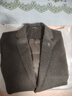 羅蒙（ROMON）雙面呢大衣男羽絨內膽羊毛呢子西服外套短款商務(wù)休閑秋冬季 駝灰100毛+鵝絨 2XL 185150-165斤 曬單實(shí)拍圖