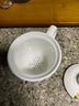 金嵐玉唐山骨瓷指環(huán)金把手茶漏杯燙金杯茶杯帶蓋帶茶隔包金工藝馬克杯 虞美人草-茶漏杯1個(gè) 曬單實(shí)拍圖