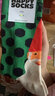Happy Socks童襪春夏款多巴胺圣誕樹(shù)裝飾棉襪中筒襪 圣誕胡須 1雙 均碼 7-9Y 曬單實(shí)拍圖