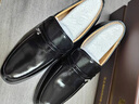 老爺車(chē)高端皮鞋男100%頭層牛皮男鞋正裝商務(wù)英倫風(fēng)樂(lè )福鞋亮面男士皮鞋 LYC1172黑色 40 曬單實(shí)拍圖
