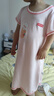 上寶麥夏季兒童睡袍蘭精莫代爾寶寶睡衣家居服男女童睡袋 夢(mèng)幻粉 100碼 曬單實(shí)拍圖