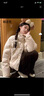 格邏恩（GELUOEN）小碎花立領(lǐng)短款羽絨棉服外套女學(xué)生2024冬季新款面包服小個(gè)子棉衣 粉碎花 均碼（可備注碼數(shù)） 曬單實(shí)拍圖