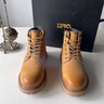 零度尚品男靴Zero春季新款戶(hù)外馬丁靴男休閑英倫風(fēng)復古高幫耐磨工裝靴 土黃【保暖增高】 41 曬單實(shí)拍圖