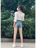 啟動(dòng)引擎復(fù)古牛仔短褲女夏季2025年新款高腰辣妹彈力顯瘦a字小個(gè)子熱褲子 黃泥色 XS 曬單實(shí)拍圖