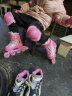 麦斯卡（Mesuca）x凯蒂猫联名轮滑鞋儿童溜冰鞋男童女童全闪直排旱冰鞋滑冰鞋套装 实拍图