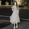 鳳蝶兒吊帶連衣裙女裝2024年夏季新款韓版純欲風法式甜美茶歇溫柔風顯瘦 1113吊帶裙+開衫 M 曬單實拍圖