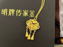明牌珠寶 足金古法黃金金桂如意桂花鎖吊墜AFC0765工費800 足金吊墜 約8.47克 曬單實拍圖