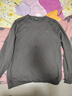 特步（XTEP）保暖衛(wèi)衣男秋冬季運(yùn)動(dòng)服刺繡針織上衣男裝休閑圓領(lǐng)加絨套頭衫 內(nèi)斂灰-常規(guī)款（0111） 3XL 曬單實(shí)拍圖