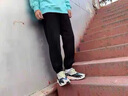 RFKU加厚加絨褲子男冬季寬松束腳褲直筒休閑褲男士潮流運動保暖棉褲 黑色 2XL (120-140斤) 曬單實拍圖