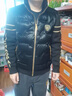 朗赫柏旗輕奢高端羽絨服男短款冬季潮流男裝立領(lǐng)時(shí)尚針織袖加厚保暖外套男 2209黑色 L （50） 曬單實(shí)拍圖