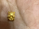 明牌珠寶七夕禮物足金5D硬金黃金HAPPY十二生肖大小版串珠轉運珠定價 足金轉運珠 虎AFP1057約0.29-0.41克 曬單實拍圖