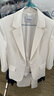 PORTS寶姿秋冬女裝一?？凵虅?wù)休閑九分袖修身白色西服夾克 奶白色-1 XS (2) 曬單實(shí)拍圖