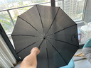 OUC.雨傘自動雨傘大號男士雨傘10骨抗風(fēng)折疊傘晴雨兩用雙人木柄雨傘 格子【高密傘布-五級防水】 曬單實(shí)拍圖